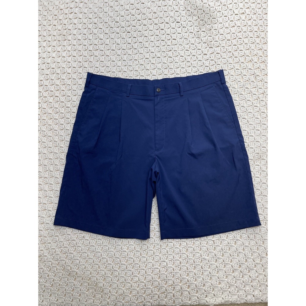 PGA Tour Performance Golf Shorts Tag 40 Approx 41x10 Expandable Waist‎ Navy Blue